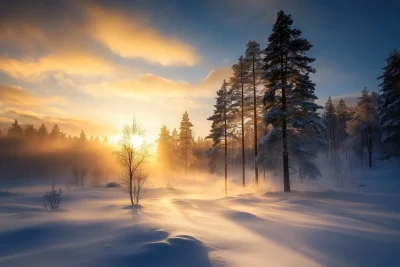 Winter Forest in Finland