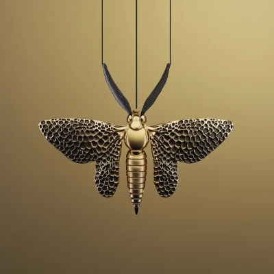 Ethereal Moth Skeleton