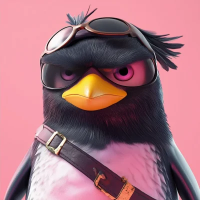 Funny Gaming Penguin Avatar