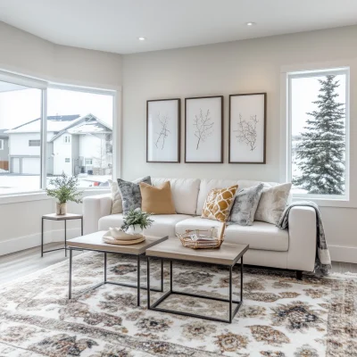 Bright Minimalist Living Room