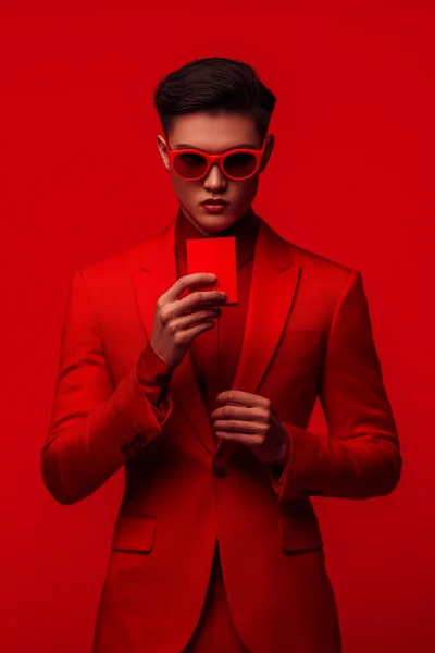 Elegant Man in Red