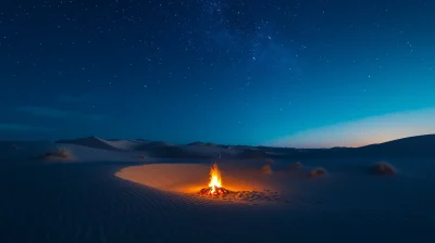 Desert Night Fire