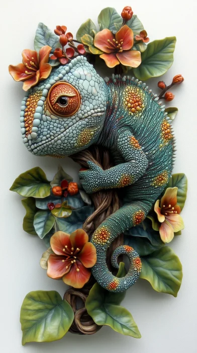 Chameleon Clinging