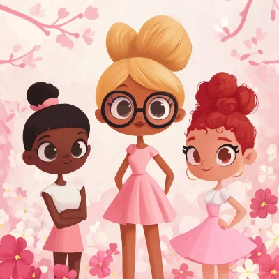 Powerpuff Girls in Cute Scene