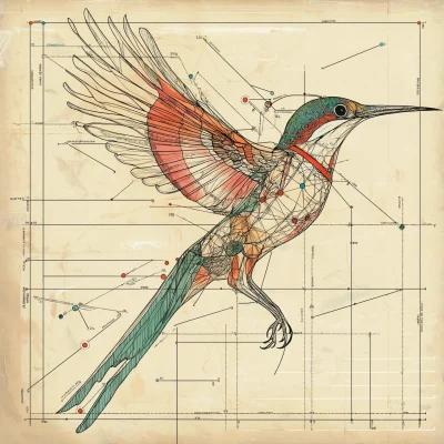 Flying Colibri Anatomy