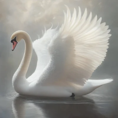 Majestic White Swan