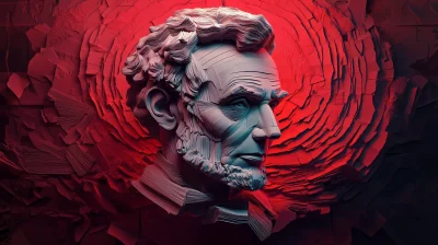 Psychedelic Abe Lincoln