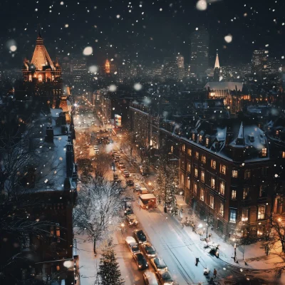 Snowy City Christmas