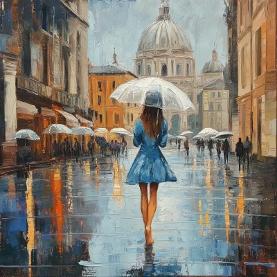 Rainy Day in Rome