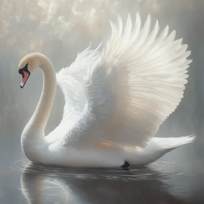 Majestic White Swan