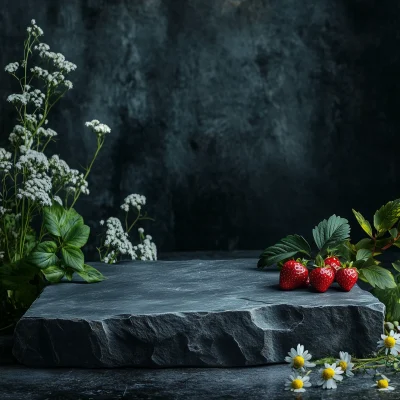 Dark Stone Podium Display