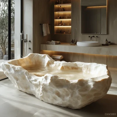 Luxurious Boulder Bathtub