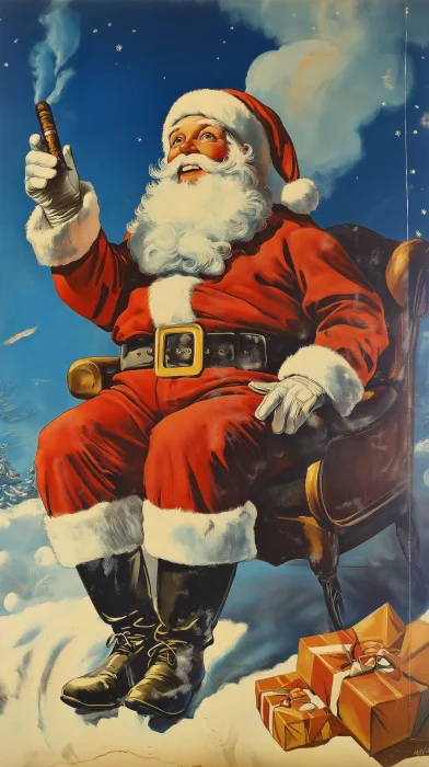 Santa Delivers Cigars