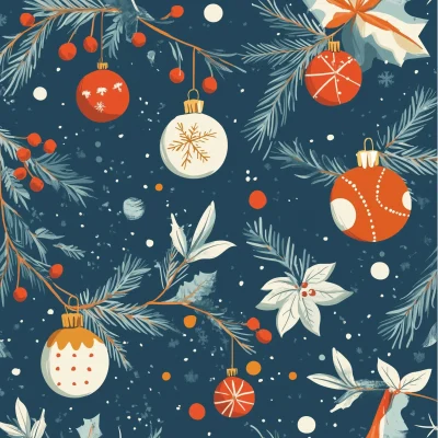 Christmas Card Background Pattern