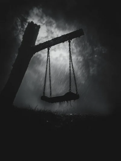 Melancholic Rain on Swing