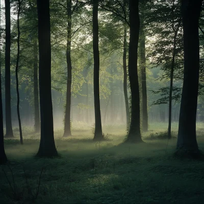 Peaceful Woodland Twilight