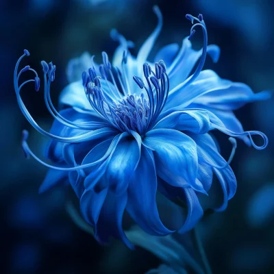 Mystical Blue Flora