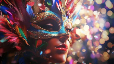 Colorful Carnival Mask