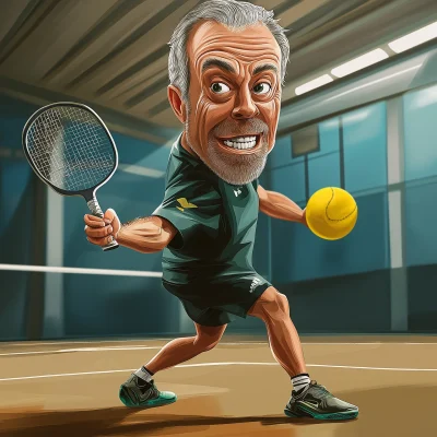 Titus Welliver Playing Pickleball