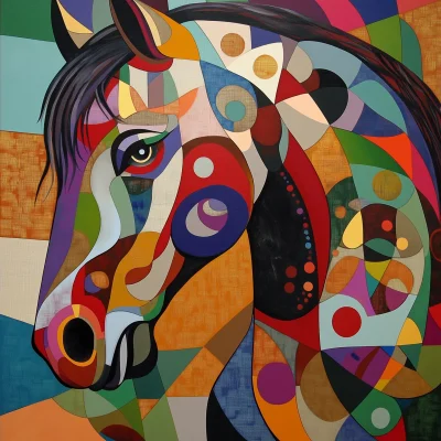 Abstract Horse Painting