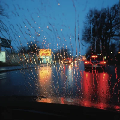 Rainy Night at the Gas Station