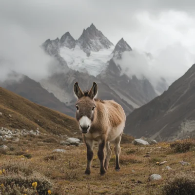 Donkey in the Mountains