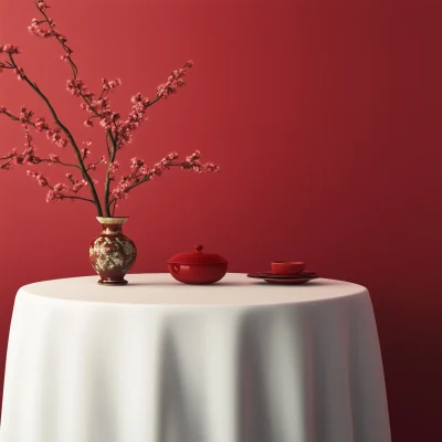 Bright Chinese Table Setting