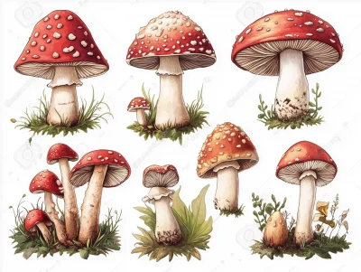 Colored Mushroom Character Sheet