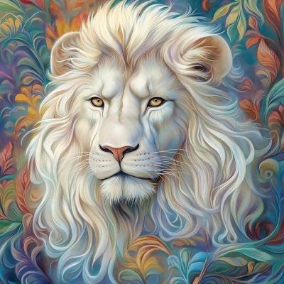 Majestic White Lion