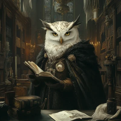 Owlin Wizard in Grand Office