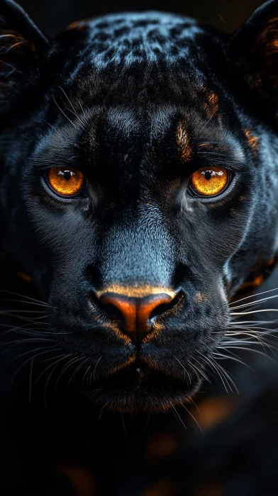 Close Up of a Black Panther