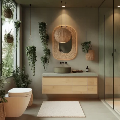 Modern Bohemian Bathroom