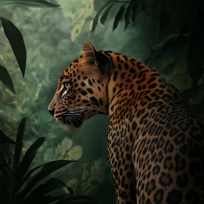 Leopard in the Jungle