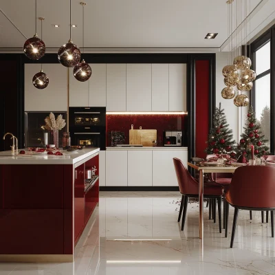 Ultra Luxury Christmas Kitchen