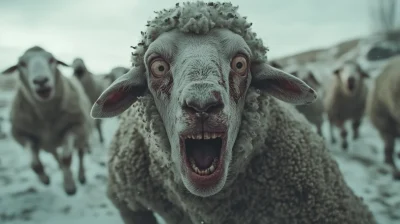 Terrified Sheep