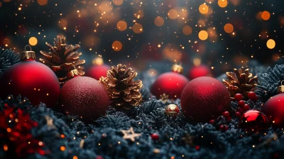 Colorful Christmas Background