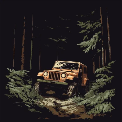 4×4 Car in Forest