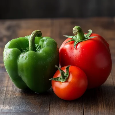 Colorful Vegetables on a Table