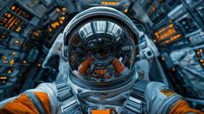 Astronaut Helmet Closeup