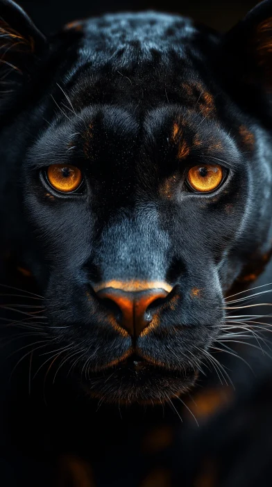 Close Up of a Black Panther