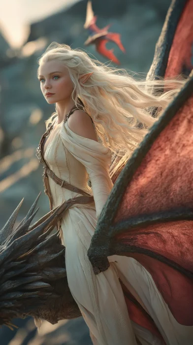 Elf Riding a Dragon