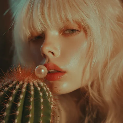 Cinematic Alt Model with Cactus