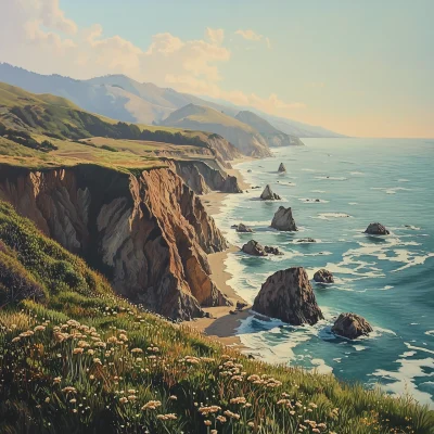 California Coast in Summer