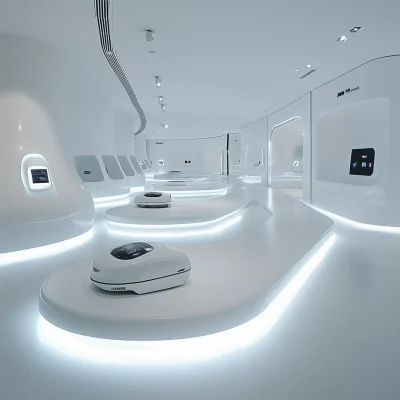 Futuristic Exhibition Showcase