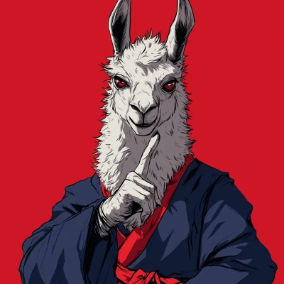 Anime Llama Character