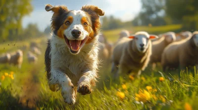 Energetic Border Collie