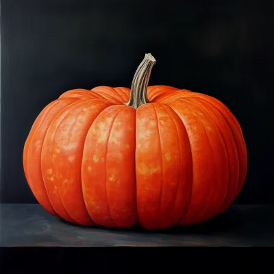 Large Orange Pumpkin