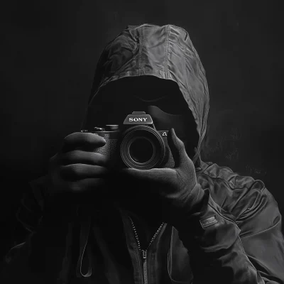 Masked Man with Camera