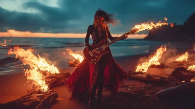 Rockstar Woman Shredding