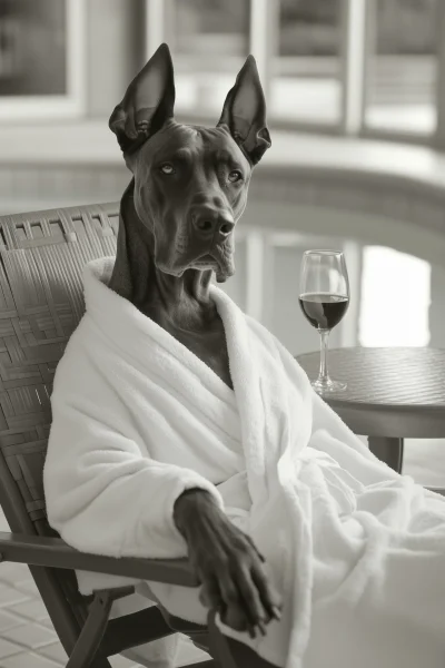 Great Dane Relaxing